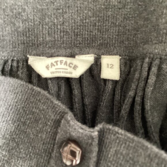 Fatface Grey Ribbed Knit Skirt - Picture 4 of 5